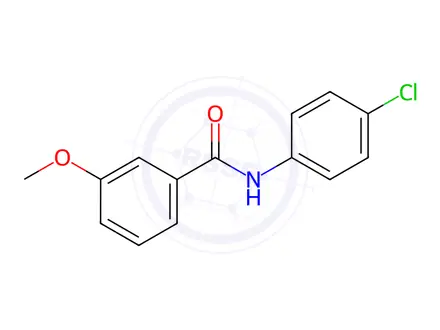 Chemical structure of N-(4-chlorophenyl)-3-methoxybenzamide