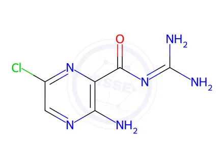 Chemical structure of 5-H-Amiloride