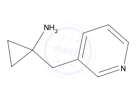 Chemical structure of 1-(Pyridin-3-ylmethyl)cyclopropan-1-amine