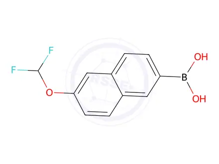 Chemical structure of (6-(Difluoromethoxy)naphthalen-2-yl)boronic acid