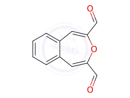 Chemical structure of 3-Benzoxepine-2,4-dicarbaldehyde