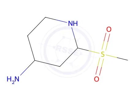 Chemical structure of 2-(Methylsulfonyl)piperidin-4-amine