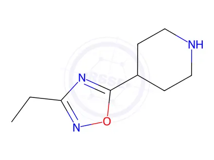 Chemical structure of 4-(3-Ethyl-1,2,4-oxadiazol-5-YL)piperidine