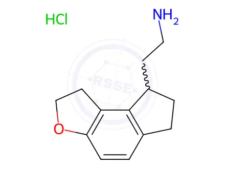 Chemical structure of 2-(1,6,7,8-Tetrahydro-2H-indeno[5,4-b]furan-8-yl)ethan-1-amine hydrochloride