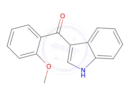 Chemical structure of Methanone, 1H-indol-3-yl(2-methoxyphenyl)-