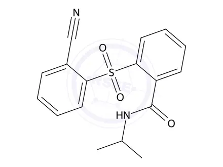 Chemical structure of 2-((2-Cyanophenyl)sulfonyl)-N-isopropylbenzamide