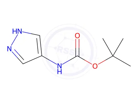 Chemical structure of tert-Butyl (1H-pyrazol-4-yl)carbamate