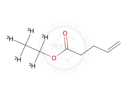 Chemical structure of 4-Pentenoic Acid Ethyl-d5 Ester
