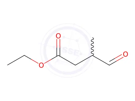 Chemical structure of ethyl 3-methyl-4-oxo-butanoate