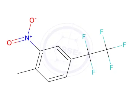 Chemical structure of 1-Methyl-2-nitro-4-(perfluoroethyl)benzene