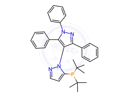 Chemical structure of 5-(Di-Tert-Butylphosphino)-1',3',5'-Triphenyl-1'H-1,4'
