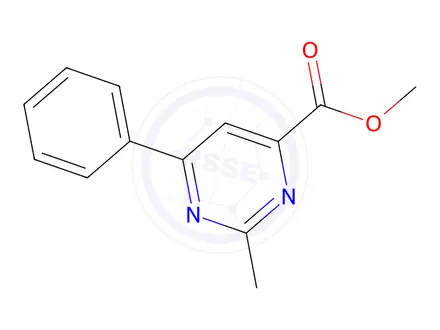 Chemical structure of Methyl 2-Methyl-6-phenylpyrimidine-4-carboxylate