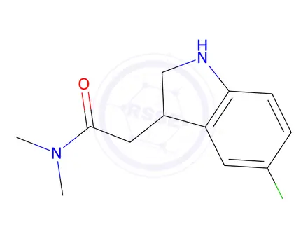 Chemical structure of 2-(5-chloro-2,3-dihydro-1H-indol-3-yl)-N,N-dimethylacetamide