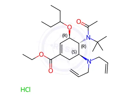 Chemical structure of Oseltamivir Impurity 142(Hydrochloride)