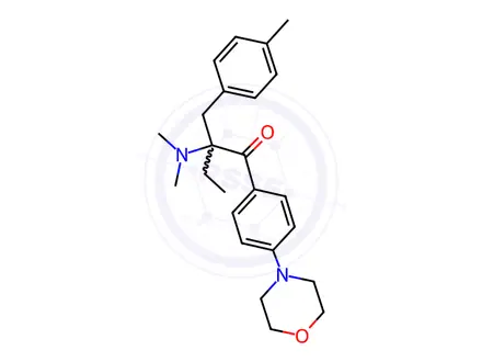 Chemical structure of 2-(4-Methylbenzyl)-2-(dimethylamino)-1-(4-morpholinophenyl)butan-1-one