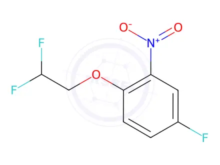 Chemical structure of 1-(2,2-Difluoroethoxy)-4-fluoro-2-nitrobenzene