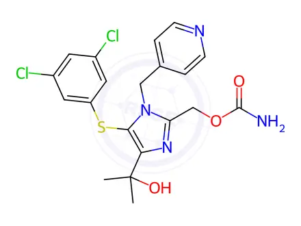 Chemical structure of Capravirine Impurity 6