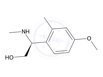 Chemical structure of (S)-2-(4-methoxy-2-methylphenyl)-2-(methylamino)ethan-1-ol