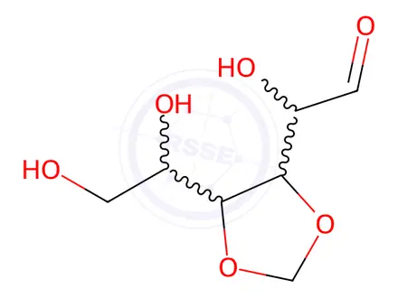 Chemical structure of O-methylene-D-glucose