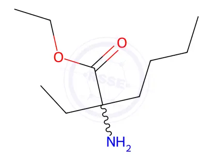 Chemical structure of 2-Amino-2-ethyl-hexanoic acid ethyl ester