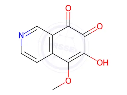 Chemical structure of 5-Methoxy-6-methylisoquinoline-7,8-dione