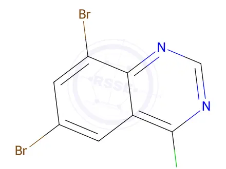 Chemical structure of 6,8-Dibromo-4-chloroquinazoline