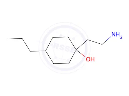 Chemical structure of 1-(2-Aminoethyl)-4-propylcyclohexan-1-ol