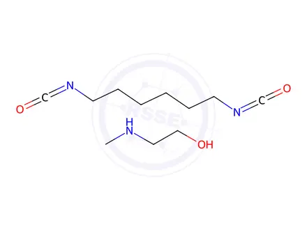 Chemical structure of Ethanol, 2-(methylamino)-, polymer with 1,6-diisocyanatohexane