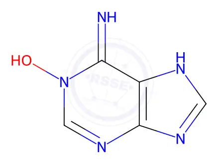 Chemical structure of Adenine-N1-Oxide