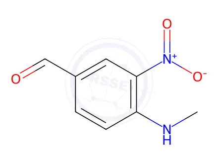 Chemical structure of 4-METHYLAMINO-3-NITRO-BENZALDEHYDE