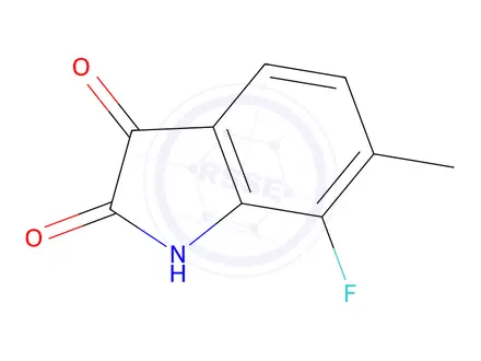 Chemical structure of 7-Fluoro-6-Methyl Isatin