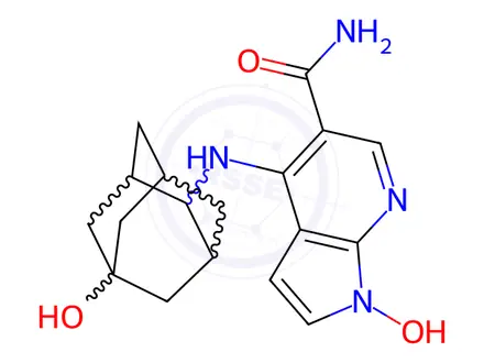 Chemical structure of Peficitinib Impurity 1