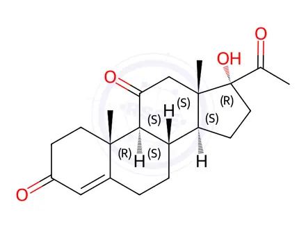 Chemical structure of 21-Deoxy Cortisone