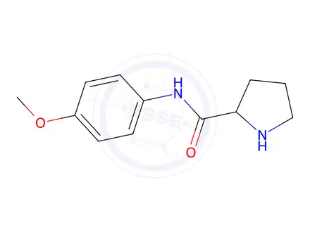 Chemical structure of PYRROLIDINE-2-CARBOXYLIC ACID (4-METHOXY-PHENYL)-AMIDE