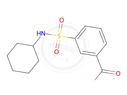 Chemical structure of 3-(Cyclohexylsulfamoyl)benzoic acid