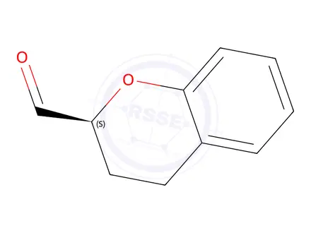 Chemical structure of (2S)-3,4-dihydro-2H-1-benzopyran-2-carbaldehyde
