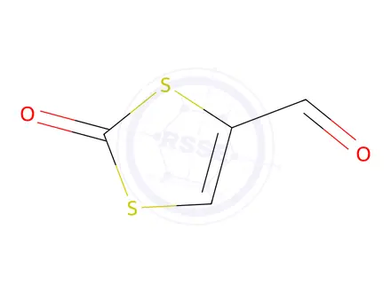 Chemical structure of 1,3-Dithiole-4-carboxaldehyde, 2-oxo-(9CI)