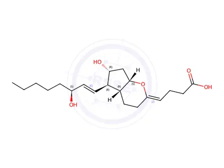Chemical structure of 7a-homo-2-norprostacyclin