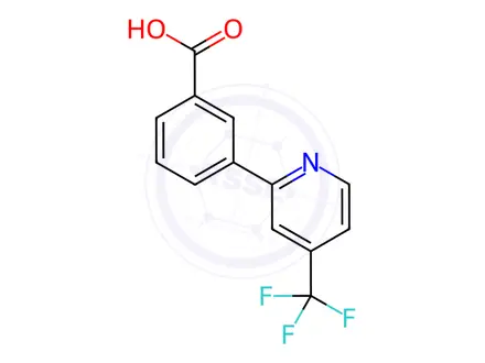 Chemical structure of 3-(4-Trifluoromethyl-pyridin-2-yl)-benzoic acid
