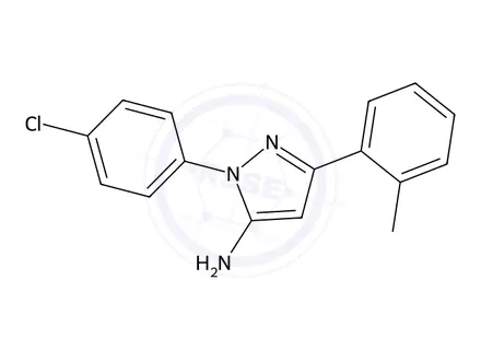 Chemical structure of 1-(4-Chlorophenyl)-3-(o-tolyl)-1H-pyrazol-5-amine