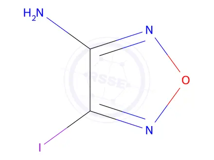 Chemical structure of 3-Amino-4-iodo-1,2,5-oxadiazole