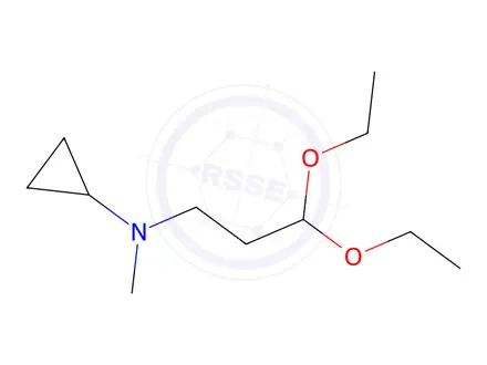 Chemical structure of N-(3,3-diethoxypropyl)-N-methylcyclopropanamine