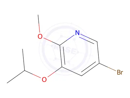 Chemical structure of 5-Bromo-3-isopropoxy-2-methoxypyridine
