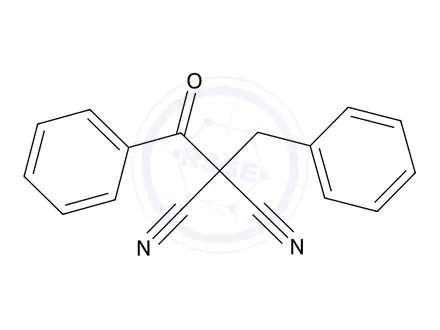 Chemical structure of 2-Benzoyl-2-benzylmalononitrile