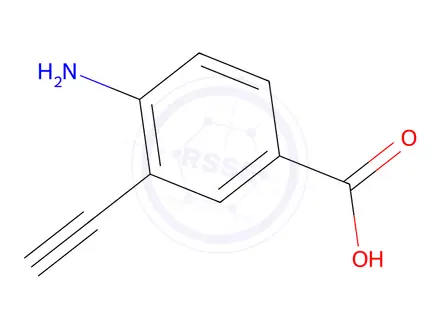 Chemical structure of 4-Amino-3-ethynylbenzoic acid
