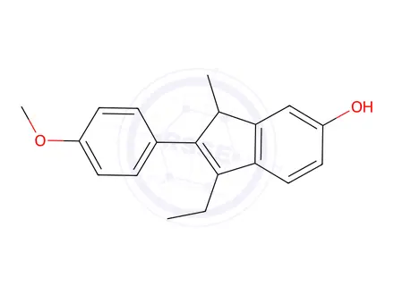 Chemical structure of indenestrol A 4'-monomethyl ether