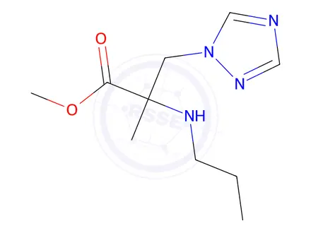 Chemical structure of Methyl 2-methyl-2-(propylamino)-3-(1h-1,2,4-triazol-1-yl)propanoate