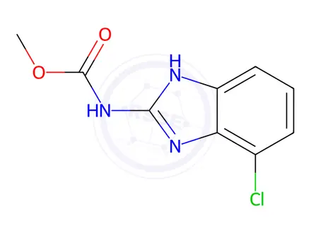 Chemical structure of 4-chlorocarbendazole