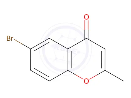 Chemical structure of 6-BROMO-2-METHYLCHROMONE 97