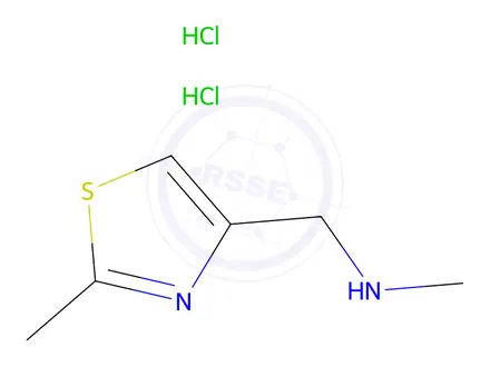 Chemical structure of N-Methyl(2-Methylthiazol-4-yl)MethanaMine dihydrochloride